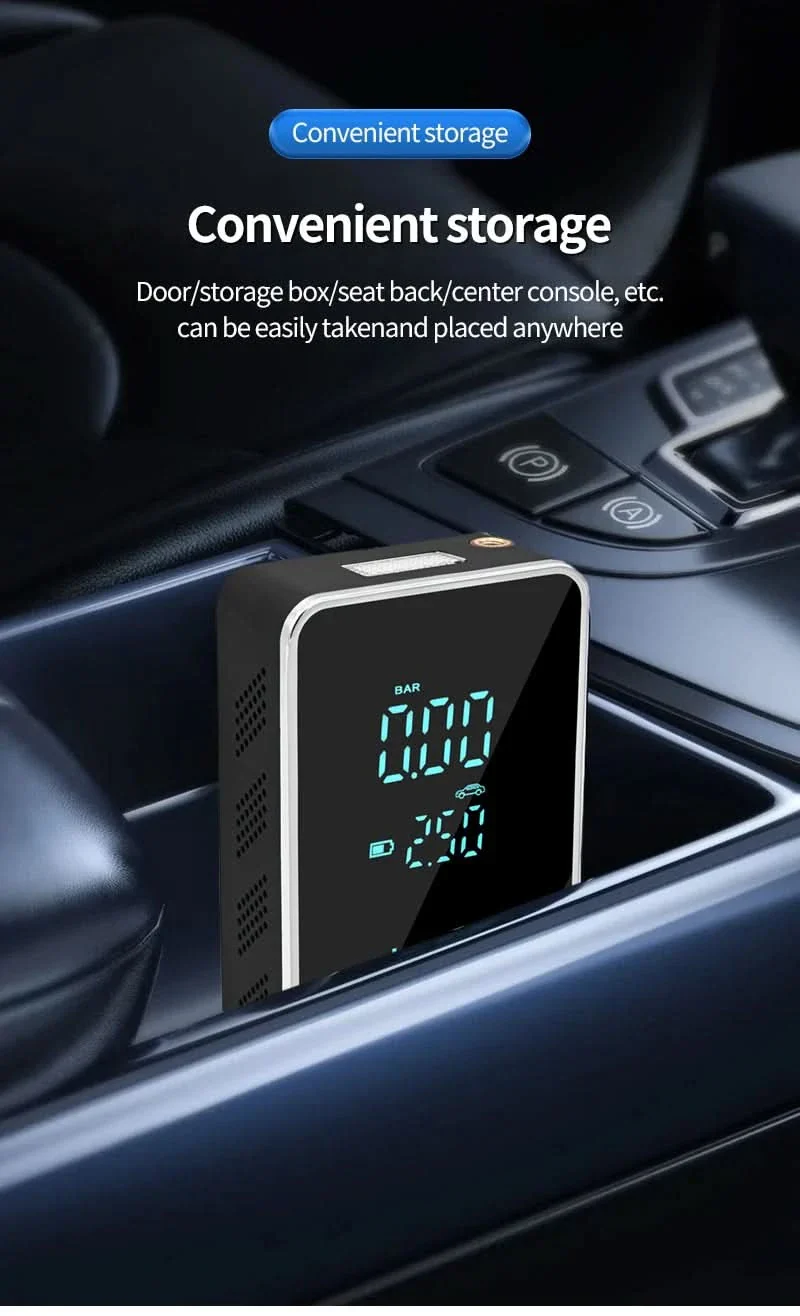 Wireless Air Pump with Touchscreen - Portable air pump with 150psi for car & bike - Image 7