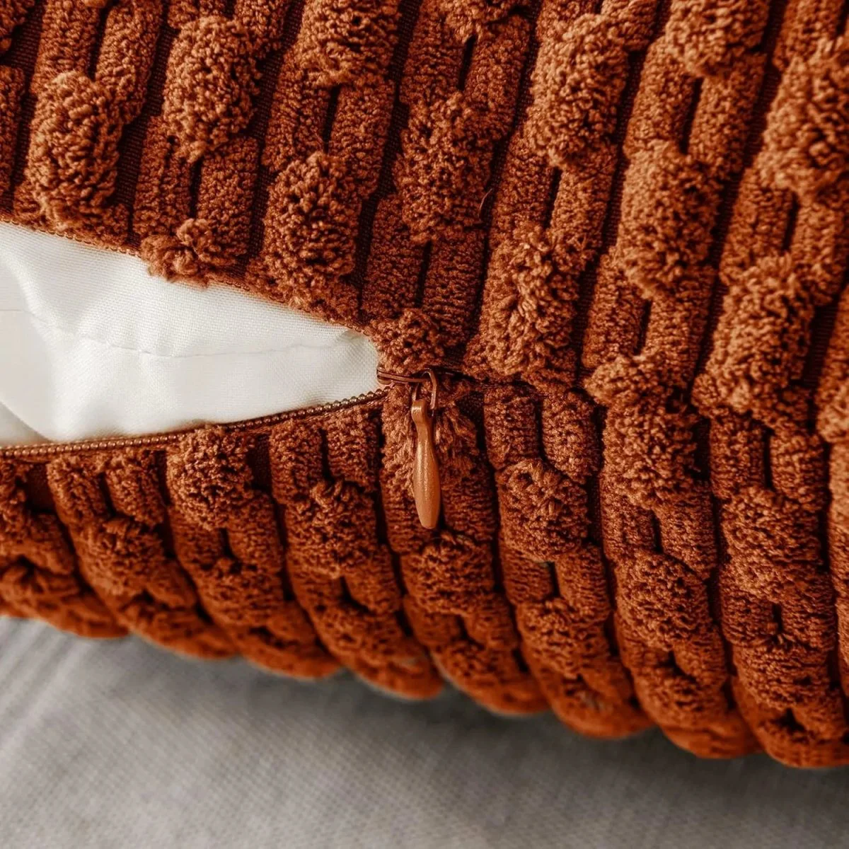 WOHLKORD – Boho-cord pillowcase with stripes for cozy home accents - Image 5