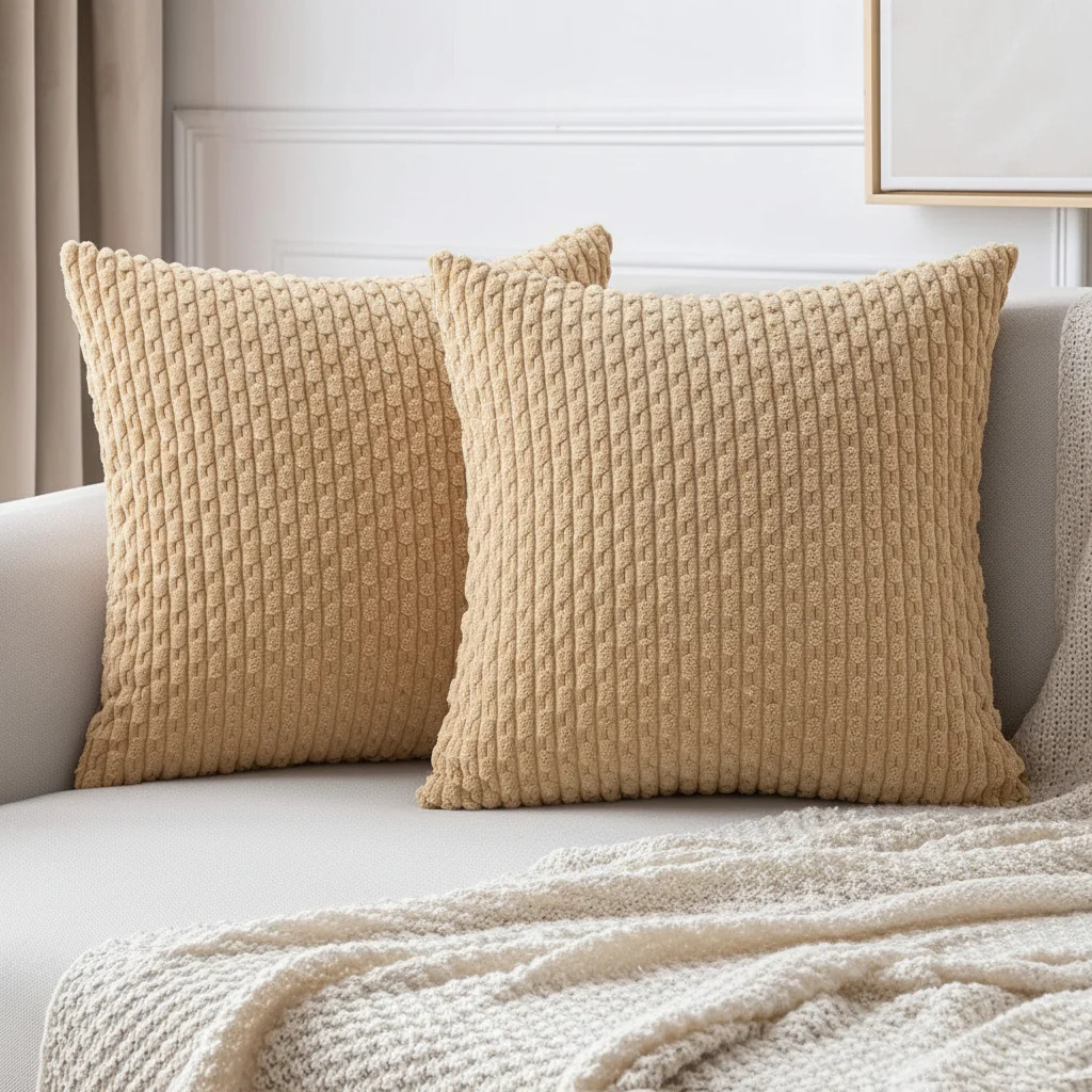 WOHLKORD – Boho-cord pillowcase with stripes for cozy home accents - Image 8