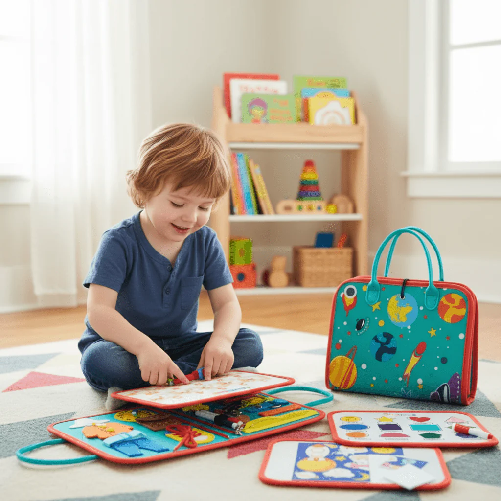 WonderFolio - Montessori book for explorers, promotes fine motor skills & curiosity