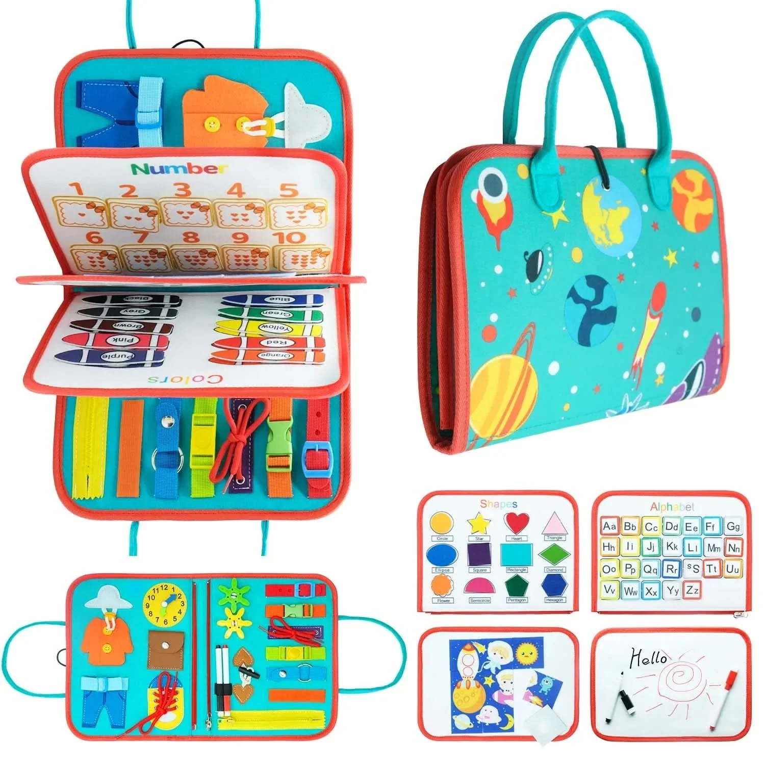 WonderFolio - Montessori book for explorers, promotes fine motor skills & curiosity - Image 2