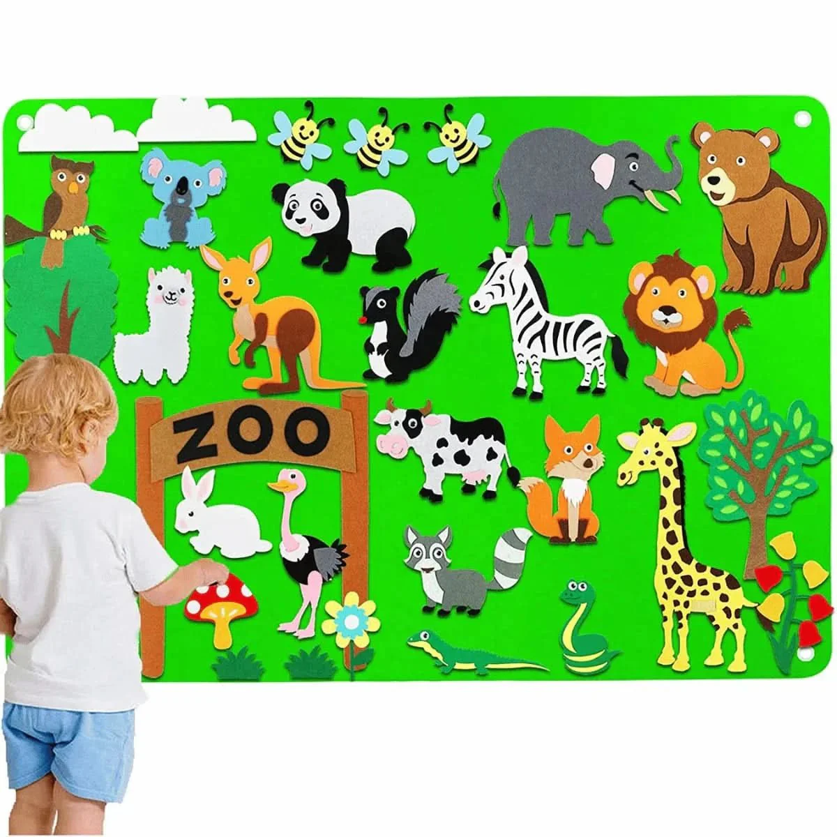 WonderWild Felt Board - Animal learning fun for children aged 3 and over - Image 5