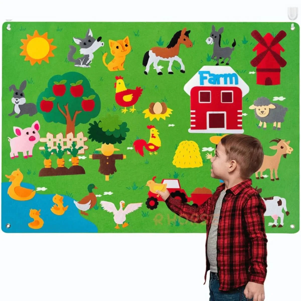 WonderWild Felt Board - Animal learning fun for children aged 3 and over - Image 7