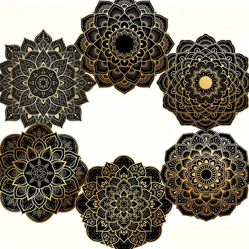 WOODARA – Elegant round wooden coaster with mandala pattern - Image 8