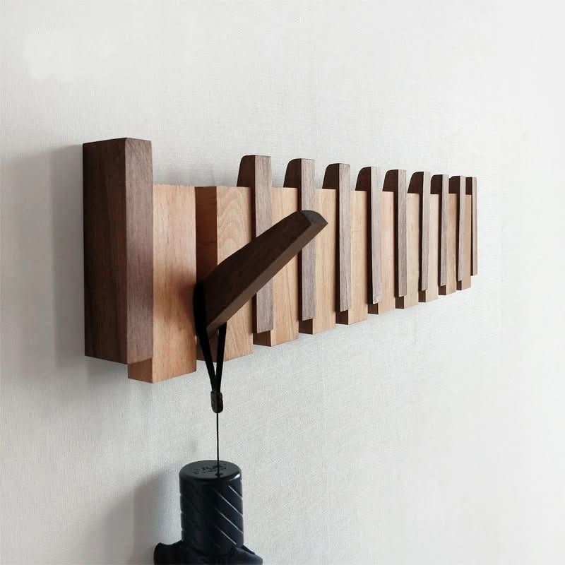 Wooden Wall Hook - Foldable wooden wall hook for stylish organisation