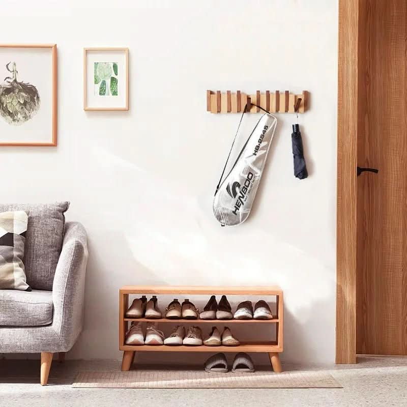 Wooden Wall Hook - Foldable wooden wall hook for stylish organisation - Image 2