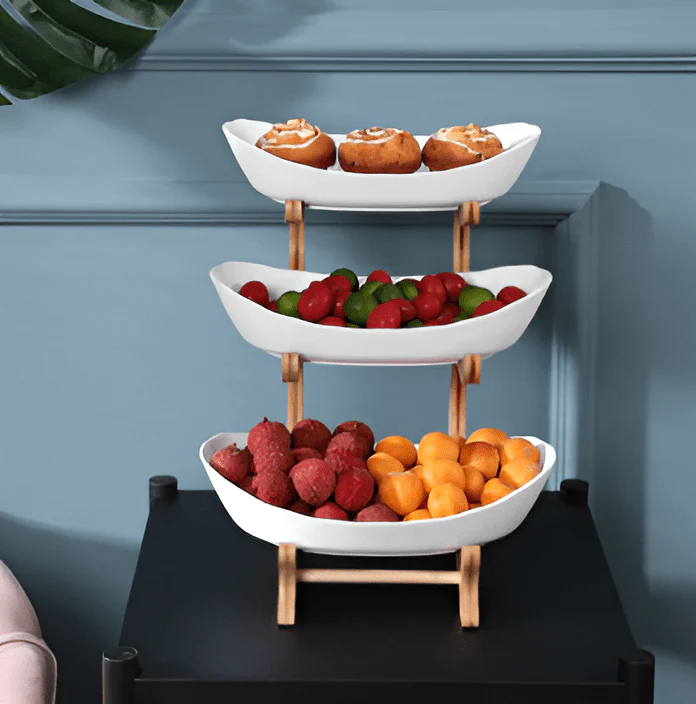 WOODFORM – Multi-tier wooden fruit bowl for modern countertop storage - Image 6