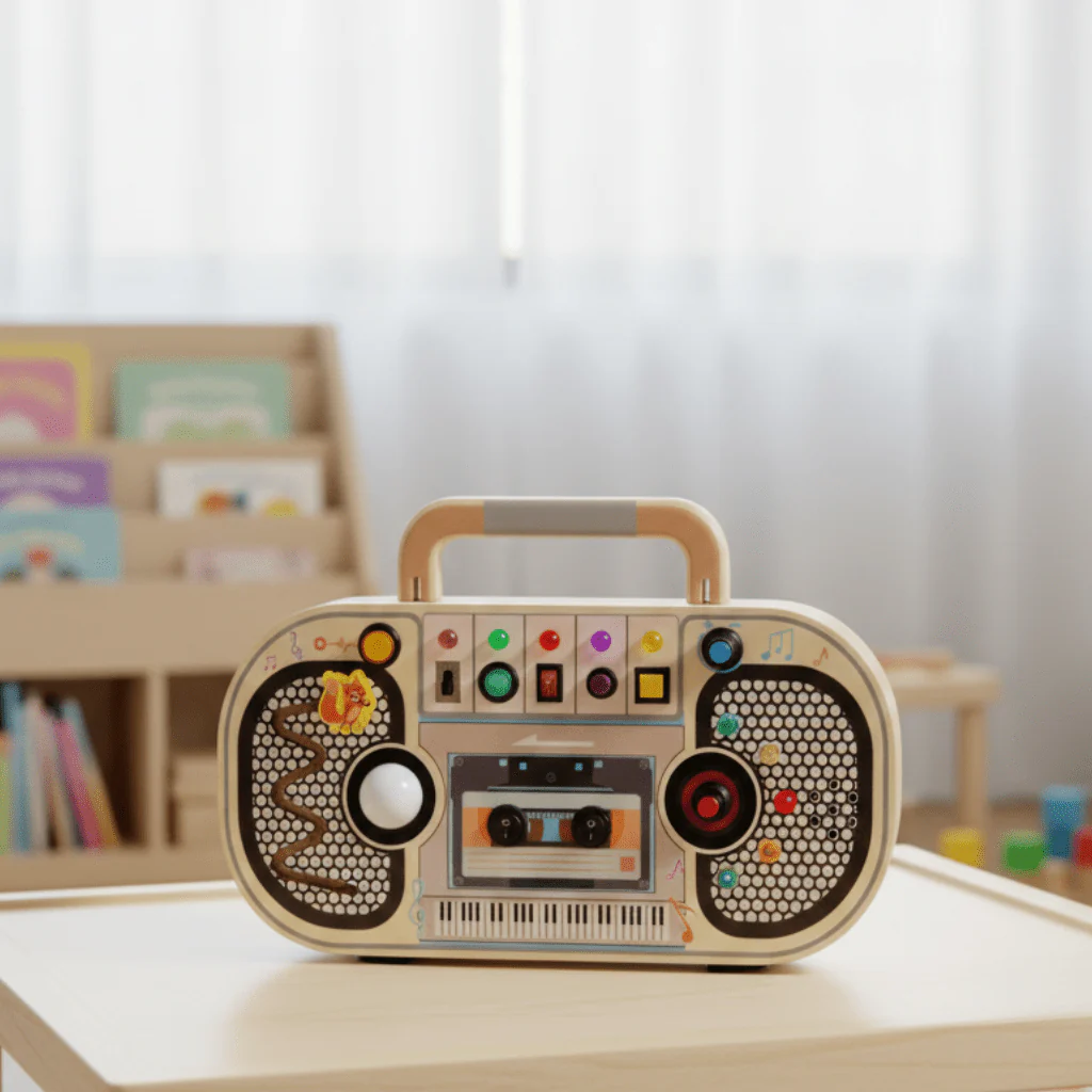 WOODILEARN – Montessori learning board made of wood for promoting fine motor skills & discovery