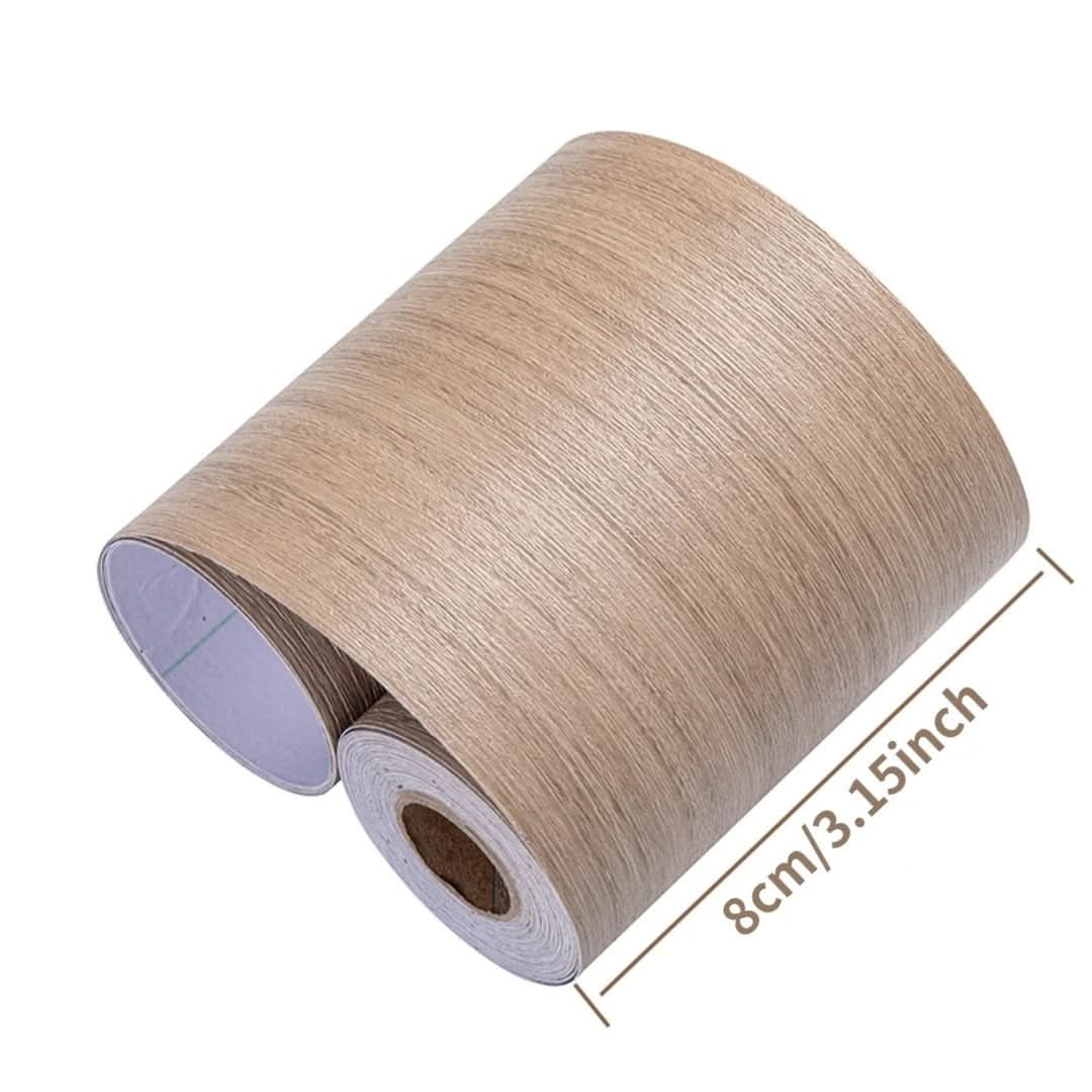 WoodLuxe Design Strip | PVC Wood Look Baseboard | Self-adhesive & Waterproof | Elegant Wall & Floor Decoration - Image 6