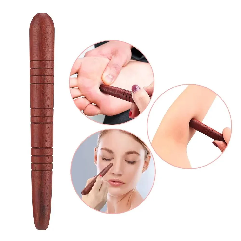 WOODREFLEX – Natural Wooden Acupuncture Massage Stick for Foot Reflex Zones & Meridian Therapy - Image 2