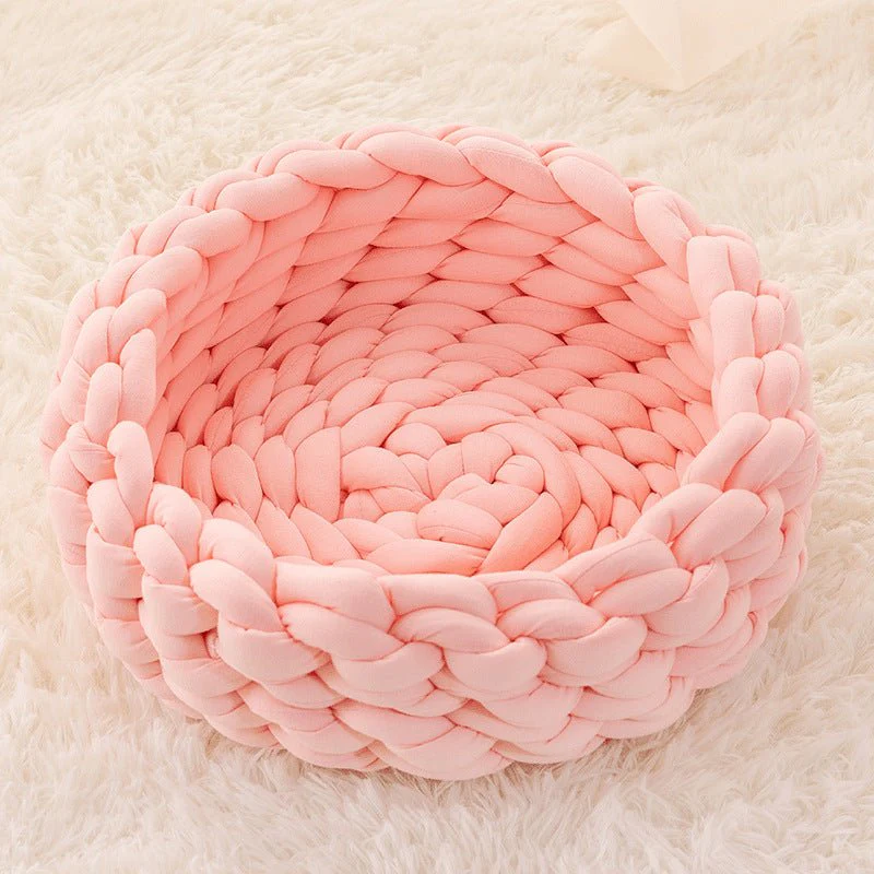 WOOLLYNEST - Soft woollen basket for pets with high edge support - Image 10