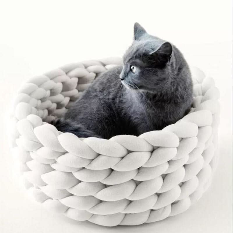 WOOLLYNEST - Soft woollen basket for pets with high edge support - Image 2