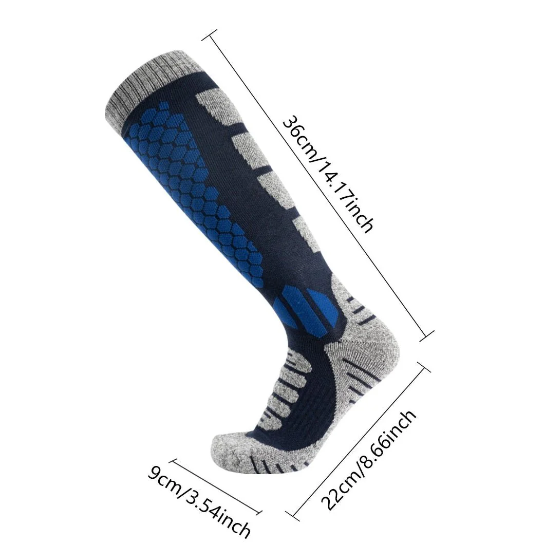 WOOLPEAK – Thermal wool socks for skiing & hiking, unisex, long tube design - Image 6