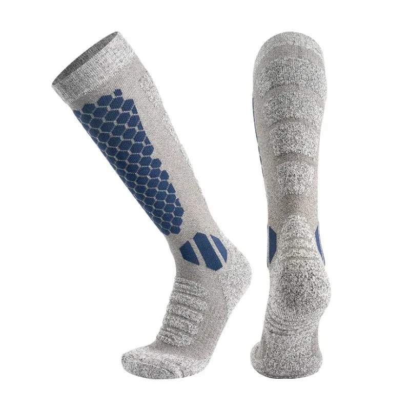 WOOLPEAK – Thermal wool socks for skiing & hiking, unisex, long tube design - Image 7