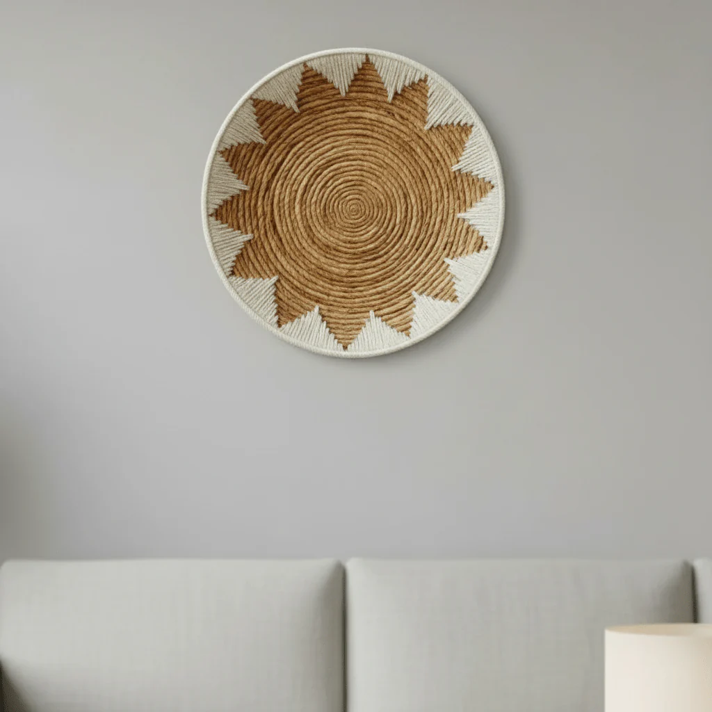 WOVENTRIBE – Handmade wall baskets made of seagrass in tribal style for natural interiors