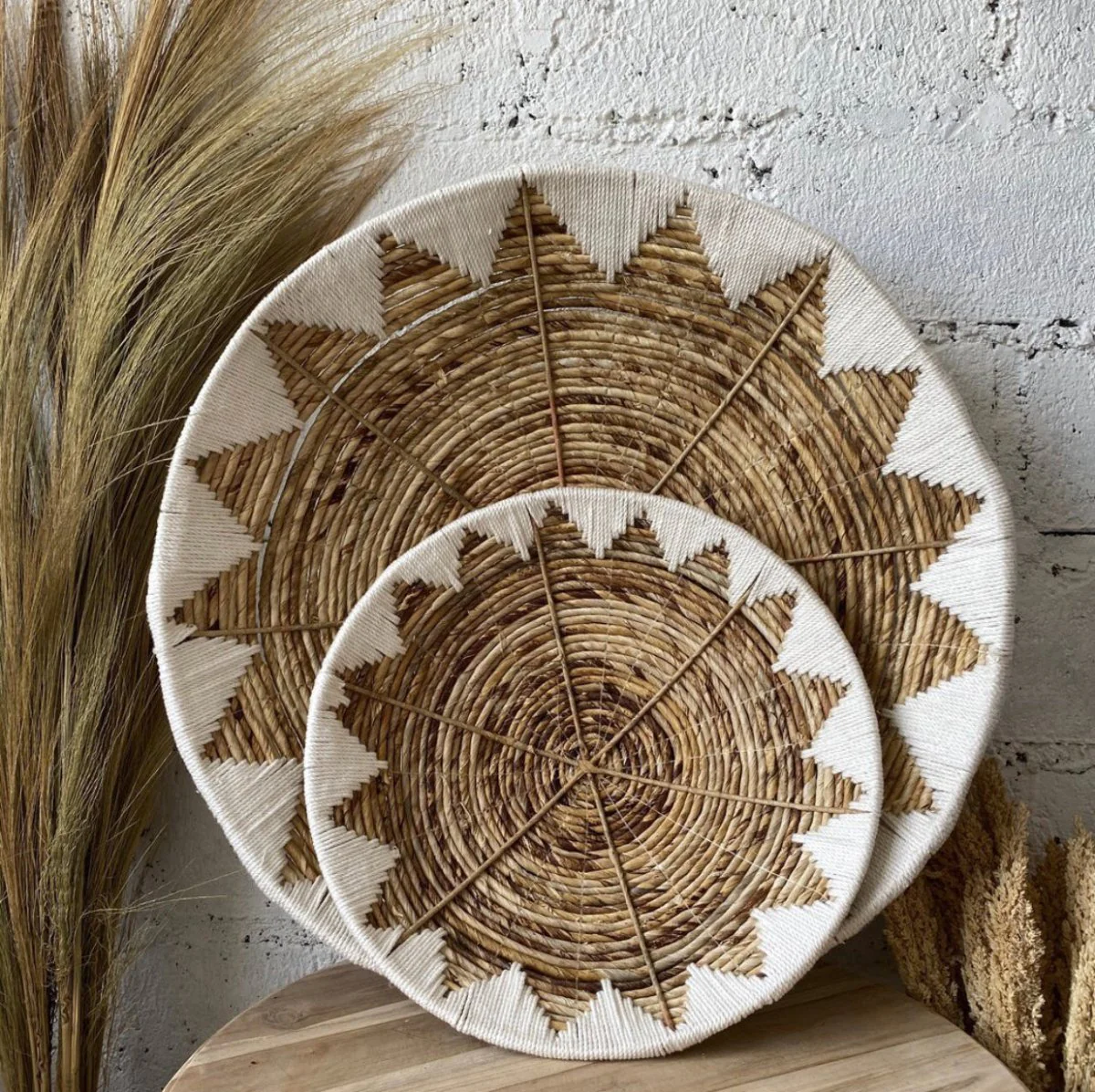 WOVENTRIBE – Handmade wall baskets made of seagrass in tribal style for natural interiors - Image 4