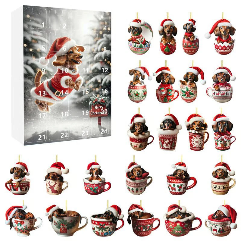 WUFFJOY – 24-day Advent calendar with dachshund theme for animal lovers - Image 8