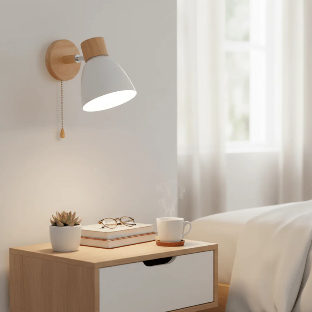 YADIEL WALL LIGHT - Modern wall lamp made of wood in Nordic style - Image 3