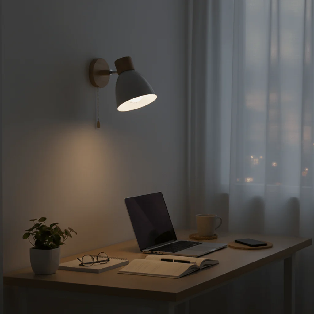 YADIEL WALL LIGHT - Modern wall lamp made of wood in Nordic style - Image 4