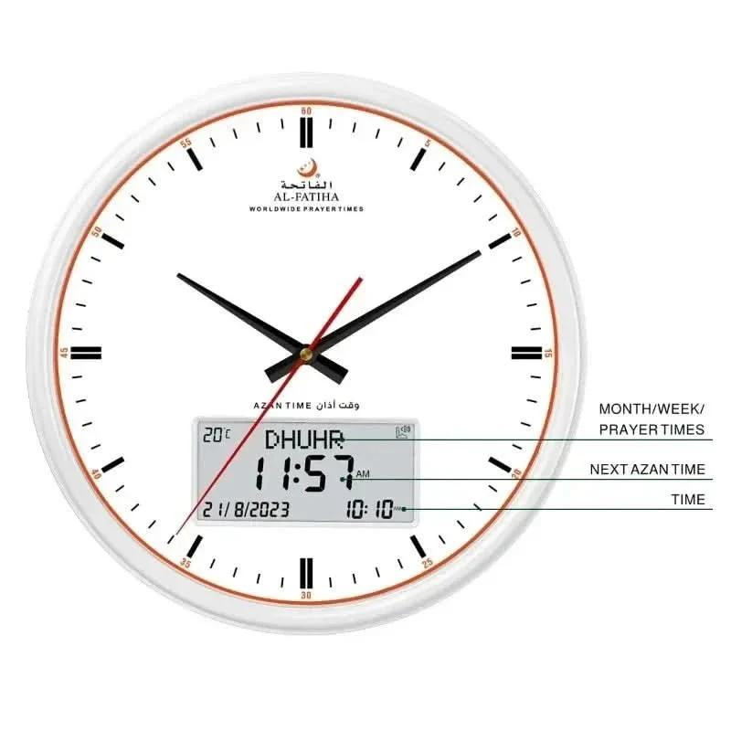 Zamora Time - Prayer clock with automatic azan adjustment and 10 azan sounds - Image 5
