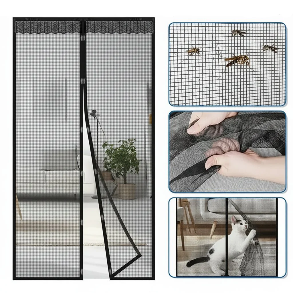 ZEFIRA – Magnetic Door Curtain for Hands-Free Mosquito Protection - Image 3