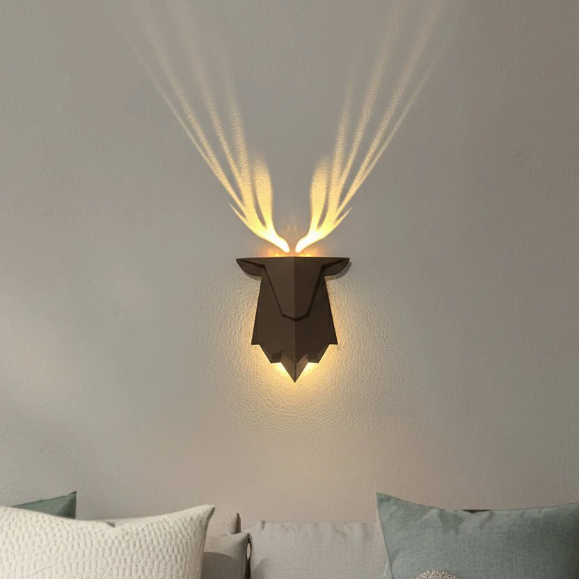 ZENANTLER – Minimalist Deer Wall Lamp with Gentle Dimming Function - Image 2