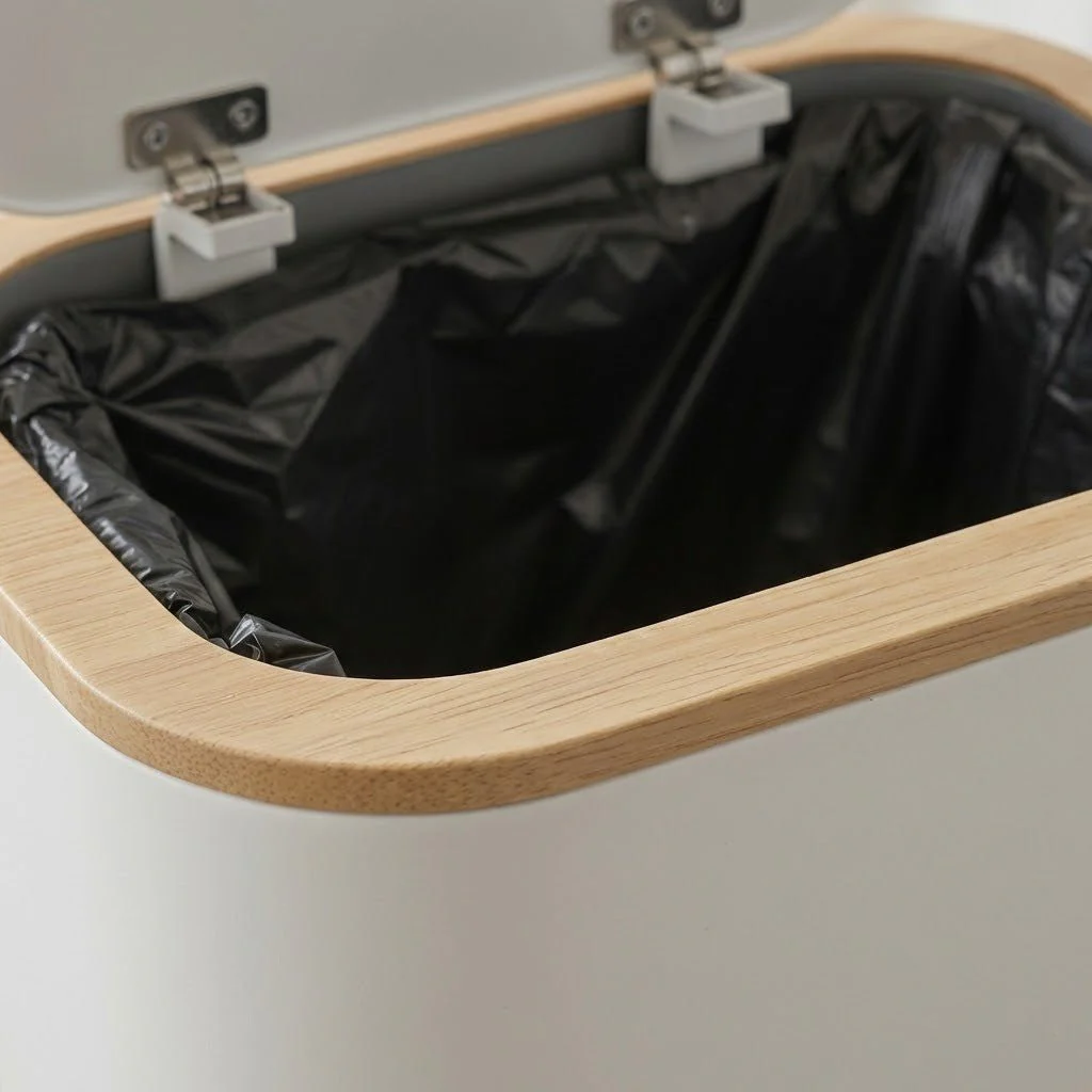 ZENBIN – Simple Bathroom Waste Bin with Smart Lid System - Image 2