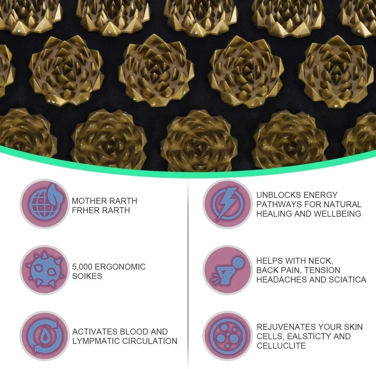 ZENBODY – Acupressure Mat and Pillow Set for Daily Muscle Relaxation - Image 3