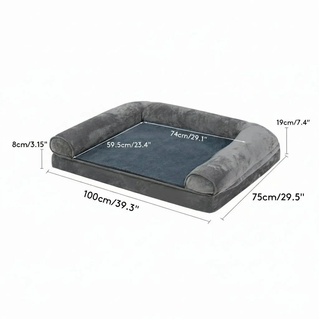 ZENHAVEN – Orthopedic dog bed made of memory foam with water-repellent cover & plush comfort - Image 10
