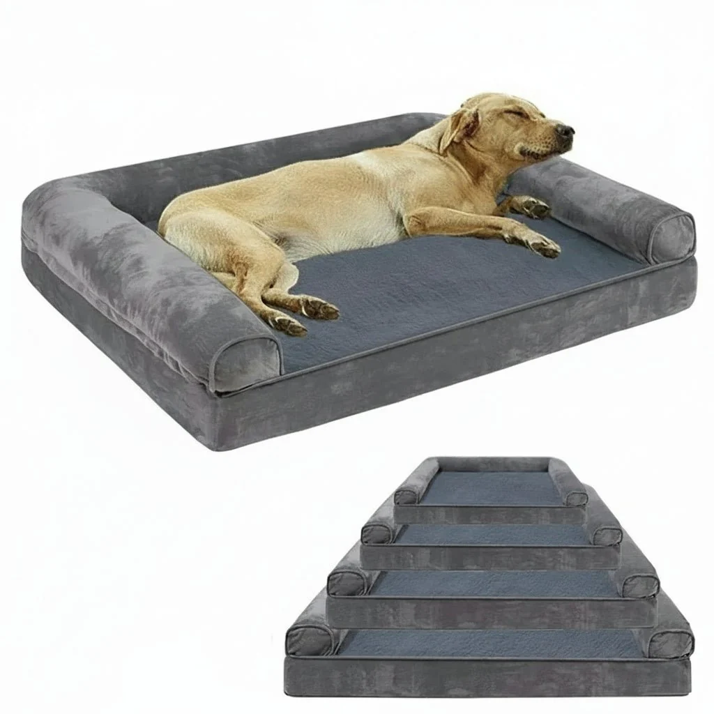 ZENHAVEN – Orthopedic dog bed made of memory foam with water-repellent cover & plush comfort - Image 5