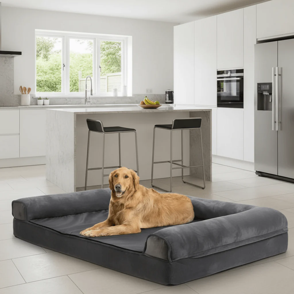 ZENHAVEN – Orthopedic dog bed made of memory foam with water-repellent cover & plush comfort - Image 7