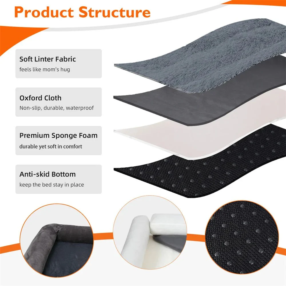 ZENHAVEN – Orthopedic dog bed made of memory foam with water-repellent cover & plush comfort - Image 8