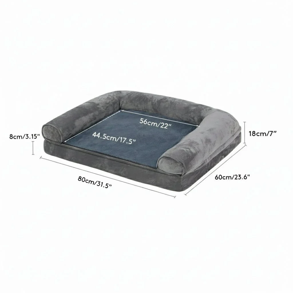 ZENHAVEN – Orthopedic dog bed made of memory foam with water-repellent cover & plush comfort - Image 9