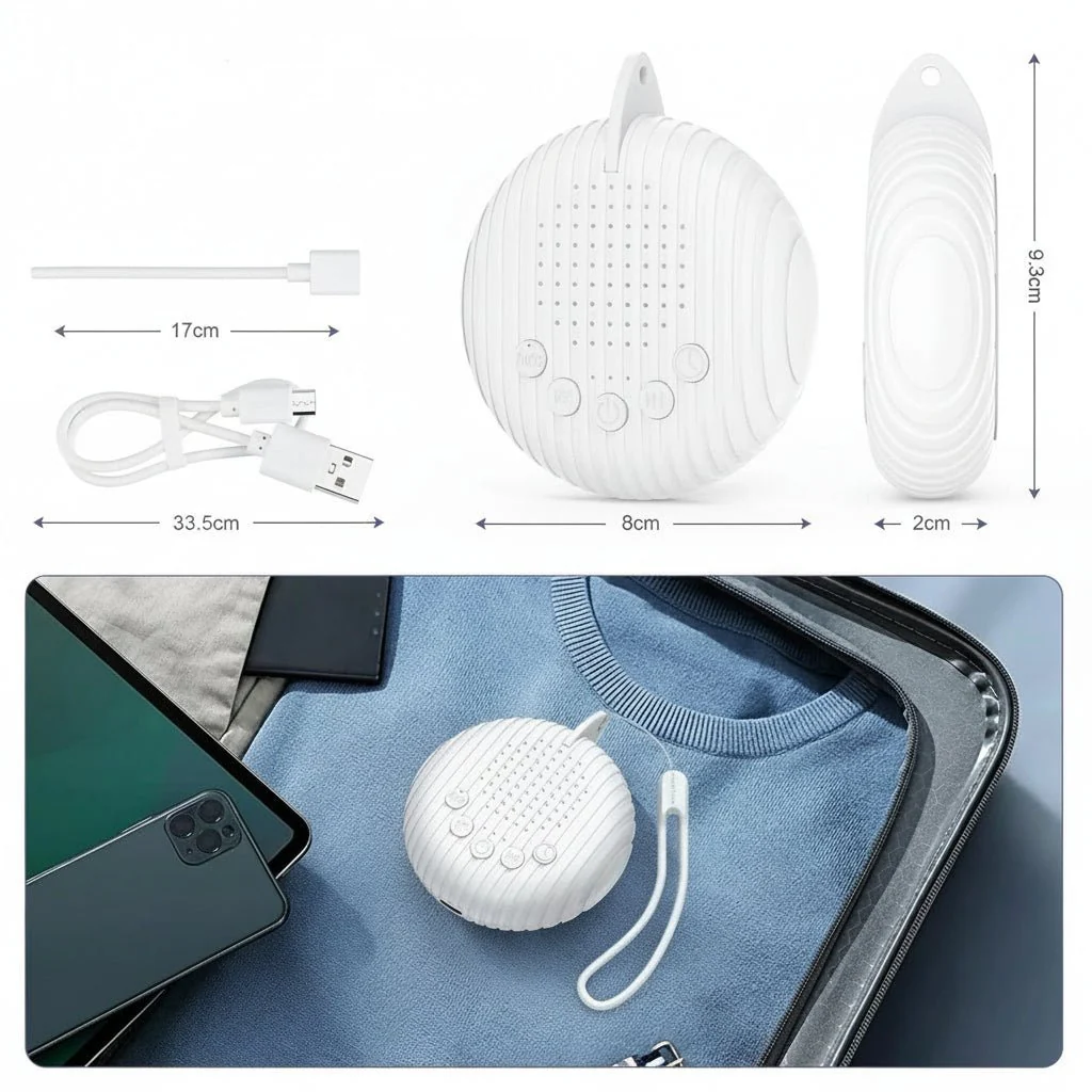 ZENWAVES – Travel-friendly noise machine with 10 soothing sleep sounds - Image 6